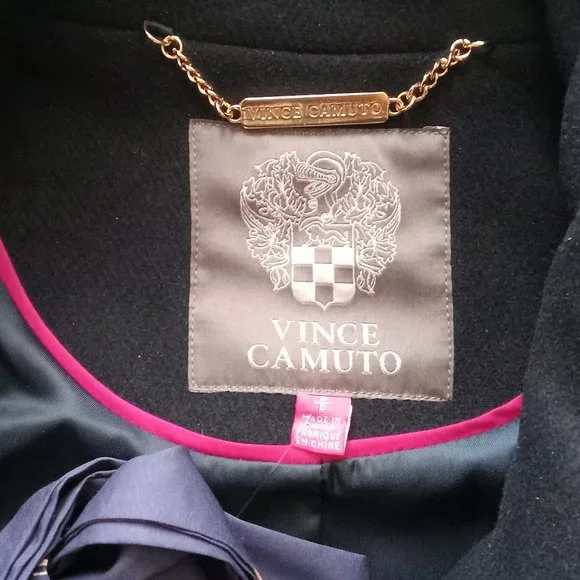 NWT VINCE CAMUTO WOOL BLEND DOUBLE BREASTED TRENCH COAT - Picture 7 of 9